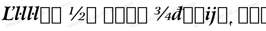 Arrus HU Bold Italic字体转换